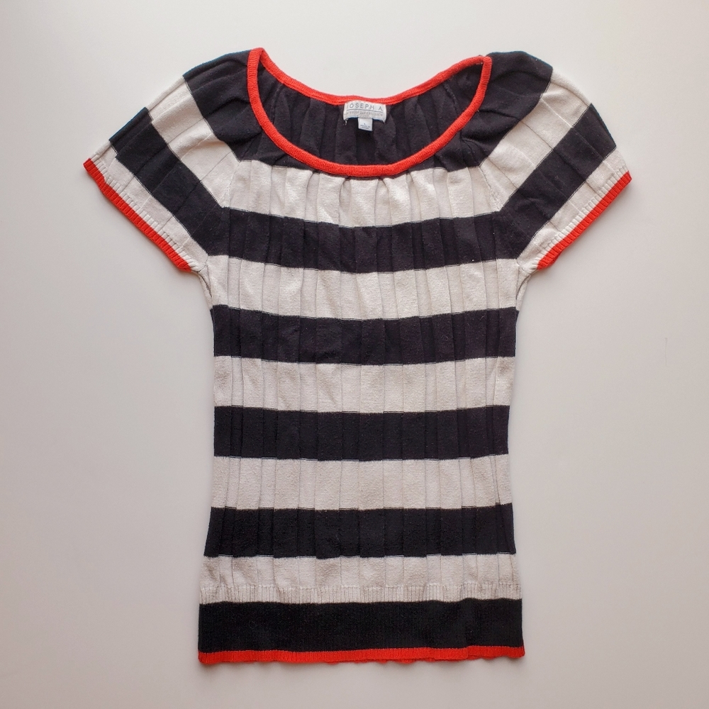 Joseph A Stripe Knit Top